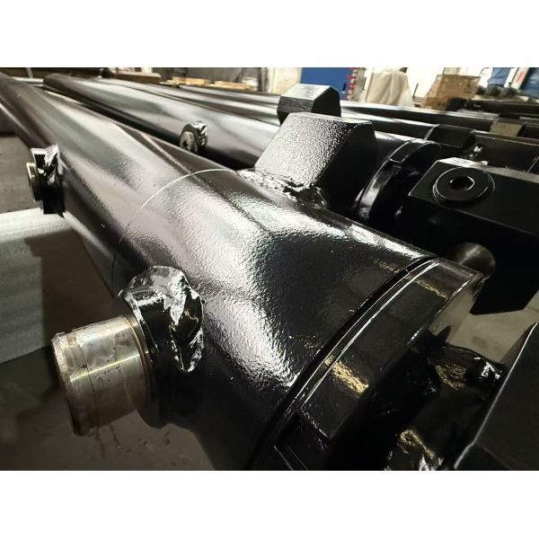 Custom Telescopic Hydraulic Cylinder High Tonnage Long Stroke Hard Chrome Plated For Crane