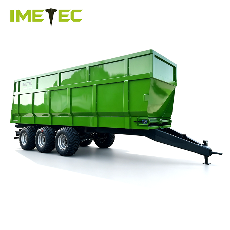 Hydraulic Tractors Solid Horse Manure Spreader For Chicken Litter Wear Resistant