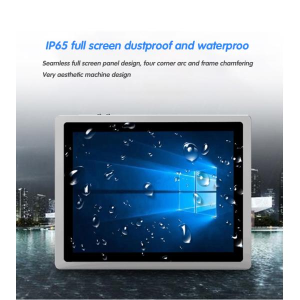 10.4 Inch Fanless Industrial Touch Screen PC Customized Waterproof Wall Mount Capacitive Touch Screen Panel Embedded All In One Pc