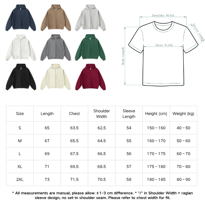 Zip Up Stone Wash Hoodies Boxy Oversized Heavyweight Fleece Hoodie Matching Pants Set