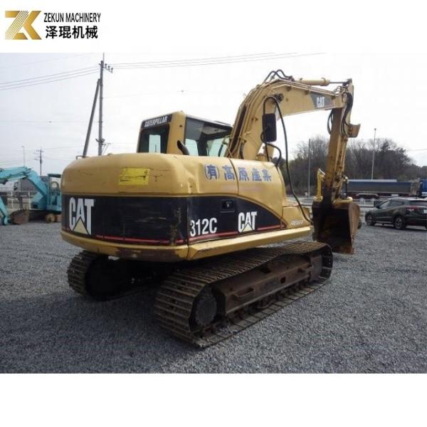 12T CAT312C Excavator 0.38M3 Used Mini Digger CATERPILLAR 3064T Engine