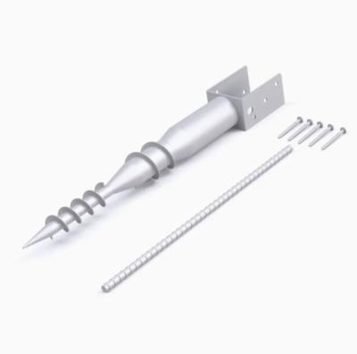 Galvanized Helical Ground Screw Pile Pole Anchor In Foundation Solar Enery System