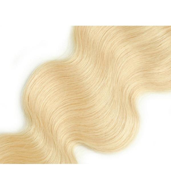 extensões coloridas do cabelo do cabelo encaracolado 613 brasileiros louros da onda do corpo 7A nenhum produto químico