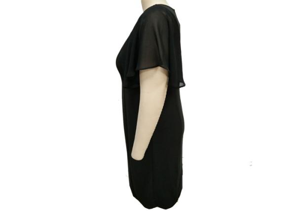 Crew Neck Women'S Casual Dresses Casual Black Maxi Dress Rome Fabric