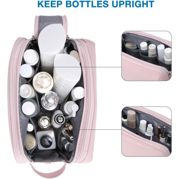 Kit rose Dopp Résistant à l'eau Rasier maquillage cosmétique Sac de voyage personnalisé Pour les femmes