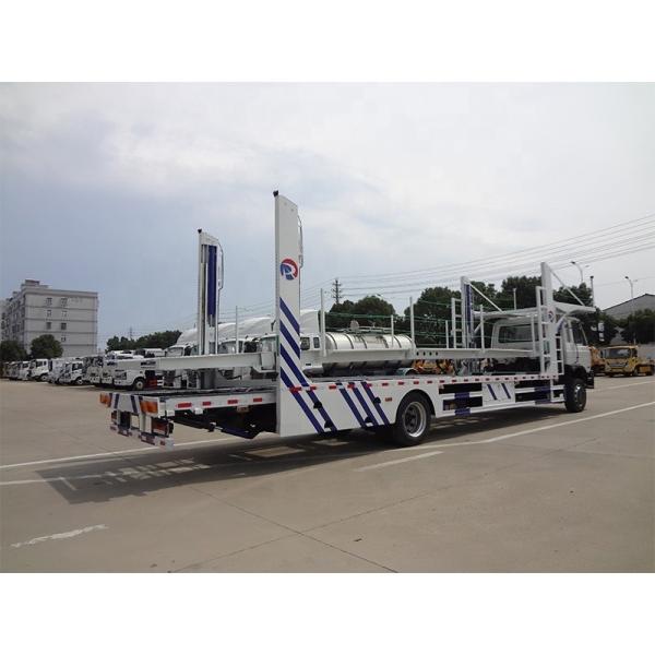Porte-voitures remorque transporteur de véhicules à 6 places, avec levage hydraulique à deux étages, camion à plateau.