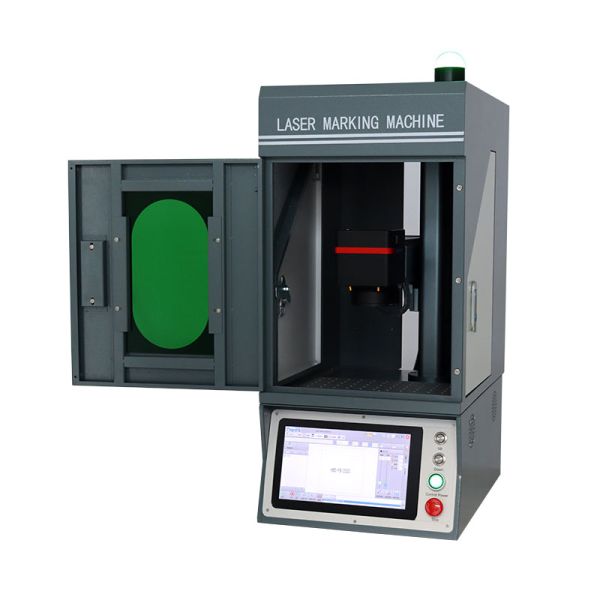1064nm 20W Fiber Laser Engraving Machine With Lift Table Automatic Lifter