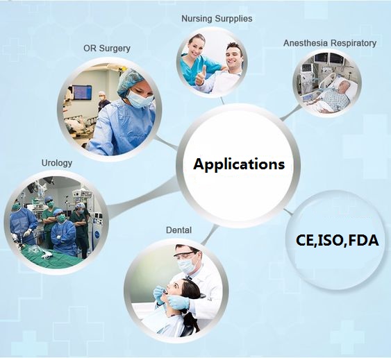 Elastic Cuffs Disposable Surgical Scrubs Breathable For Blood Repellent