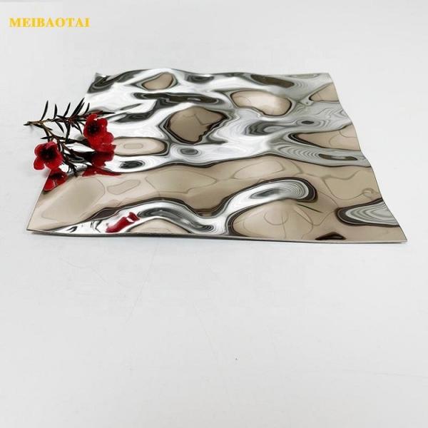 Chapa de aço inoxidável revestida com PVD para decoração de tectos