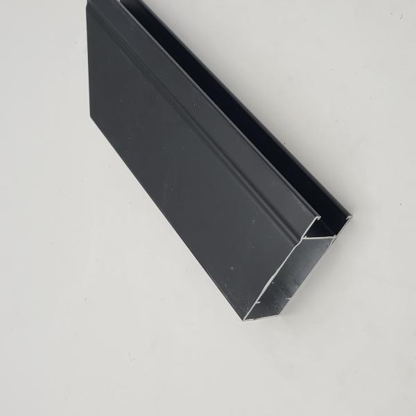 Flat Anodized 6063A Aluminum Extruded Profile For Glass Sliding Door