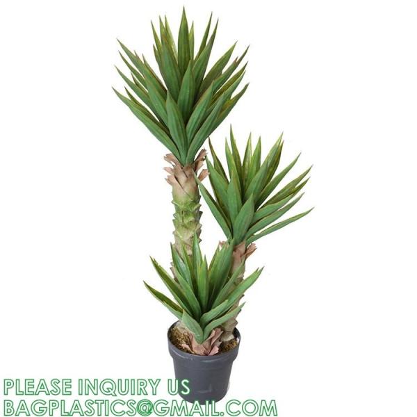 Waterless Natural-Design Real Touch Plant Trees Large Artificial Aloe Vera Simulation 1.25m Home Decor Plastic Tree