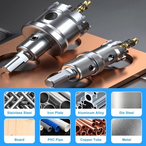76mm TCT Boring Bit | Heavy-Wall Cylinder for HVAC and Fire Suppression Mains