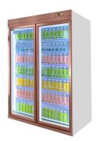 Refrigerador da exposição do refresco refrigerar de ar com porta de fecho automático