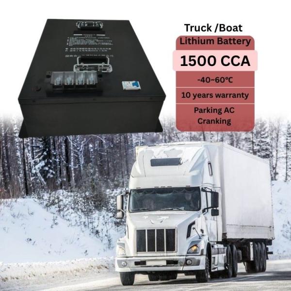 Powerful 24V Lithium Cranking Battery 1500CCA 1800CCA For Truck Starter Standby AC