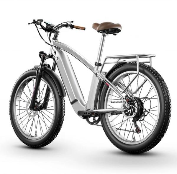 15Ah Hidden Battery Fat Tire Mountain E Bike 48V 500W Motor 26 Inch Electric Bike