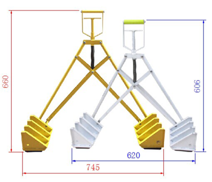 Aluminum Traffic Yellow 151*218*816mm Anti Theft Lock