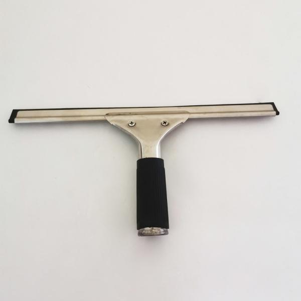 Stainless Steel Window Squeegee Glass Wiper Telescoping Shower Squeegee Rubber Blade