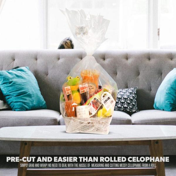 Ресиклабле ясные сумки корзины подарка целлофана влагостойкие для магазина плода