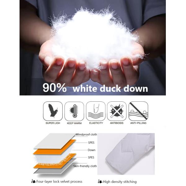 Children New Fashion High Quality Kids Thermal White Duck Down Jacket 2T Baby Girls Cream Winter Coat