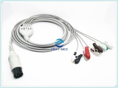 Cabos médicos AHA de Goldway UT4000a ECG/tipo material durável do IEC de TPU