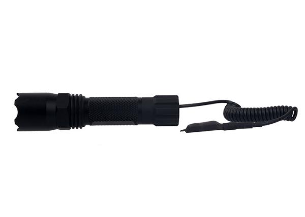 ANS LED Torch Tactical Flashlight 400 Lumens White Aircraft - Grade Aluminum Tube Anodized Black