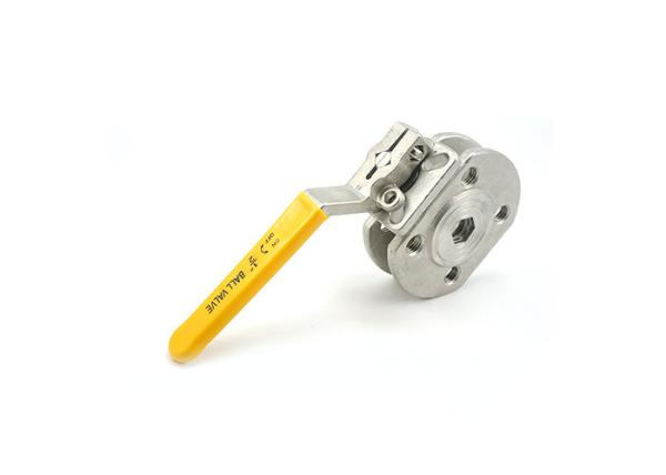Oil / Air Pipe Stainless Steel Valves One Piece Ball Valve BSPT Threaded End