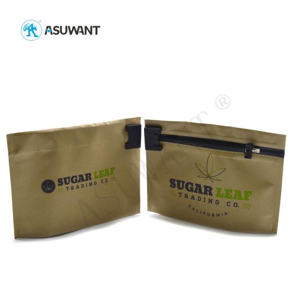 Printing Reusable Disposable Glossy Medium Weed Plastic Bag For Marijuana
