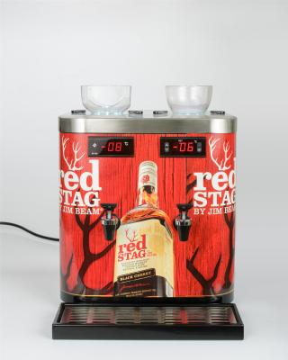Compressor Cooling Chilled Alcohol Dispenser With 2 X 900ml Inner Tank