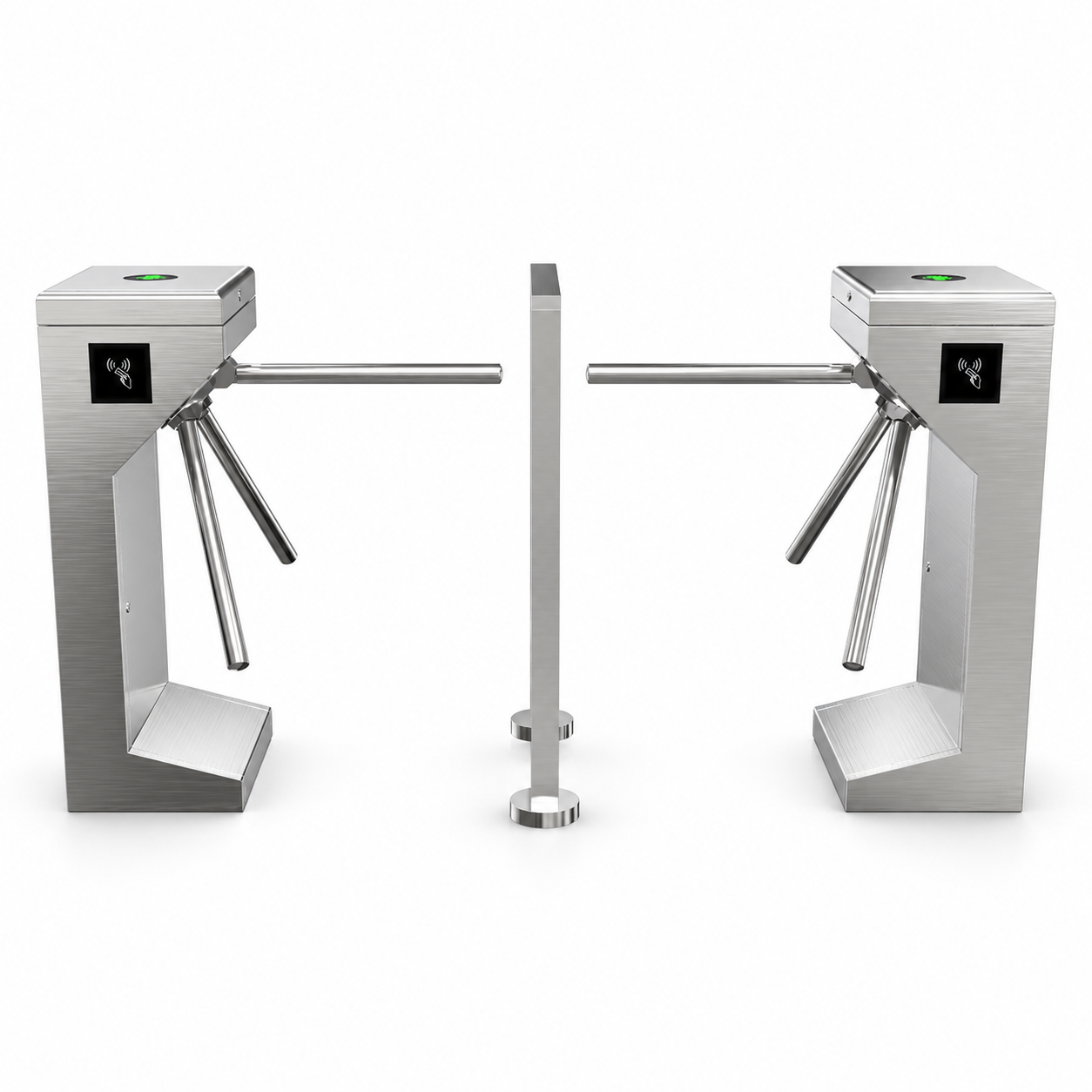 IP55 Tripod Turnstile Gate with Semi-Automatic or Full-Automatic Motor and 500mm Arm Length for Secure Access Control