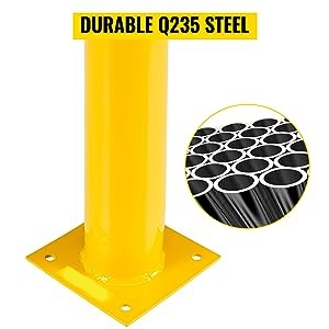 4.5 дюймов диаметра стальной трубы безопасности боллард 48 дюймов высоты боллард столб