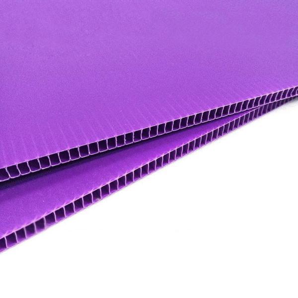 Purple 12mm PP Corrugated Sheet Polypropylene Corrugated Plastic Sheet