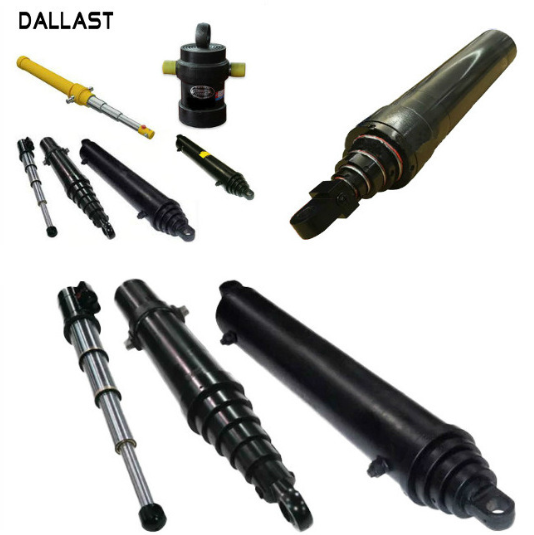 Telescopic Multi Stage Single Acting Hydraulic Ram 3 5 7 Inch Bore Cylinder
