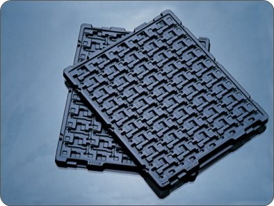 Собираться пластиковый волдырь упаковывая вставку подноса ювелирных изделий бархата 0.3mm толстую