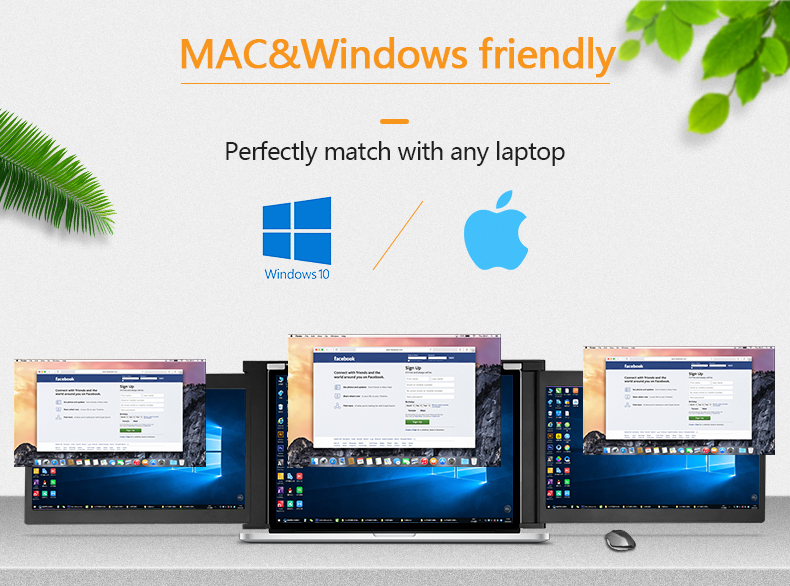 Монитор 300cd/m2 ноутбука CCC 10,1» IPS портативный для Mac