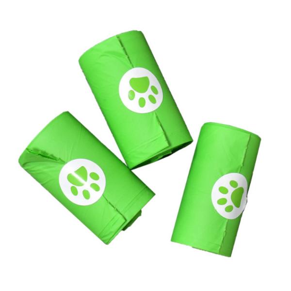 PBAT+PLA+Cornstrach 100% Biodegradable Pet Waste Garbage Bag 23*33cm USA BPI/EN 13432/EN OK-COMPOST Certification