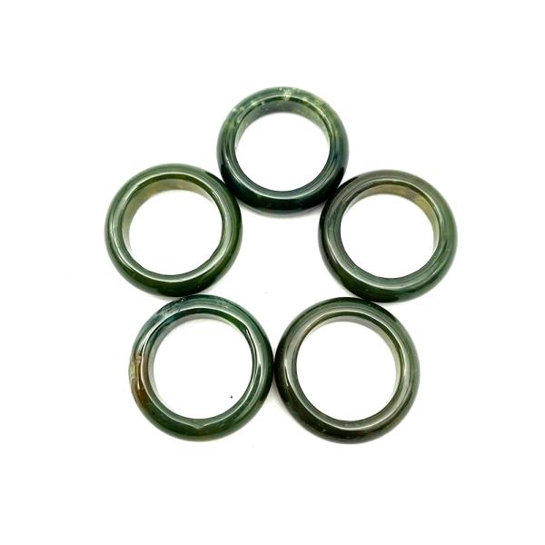 Natural Design Jade Ring Gemstone Agate Green Aventurine Turquoise Topaz Jade PORTABLE Rings Etc Theme Feng Shui