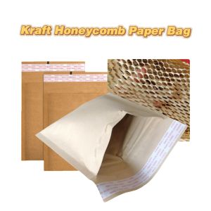 Honeycomb Paper Shipping Mailer Brown Crush Resistant Paper Envelope For Secure