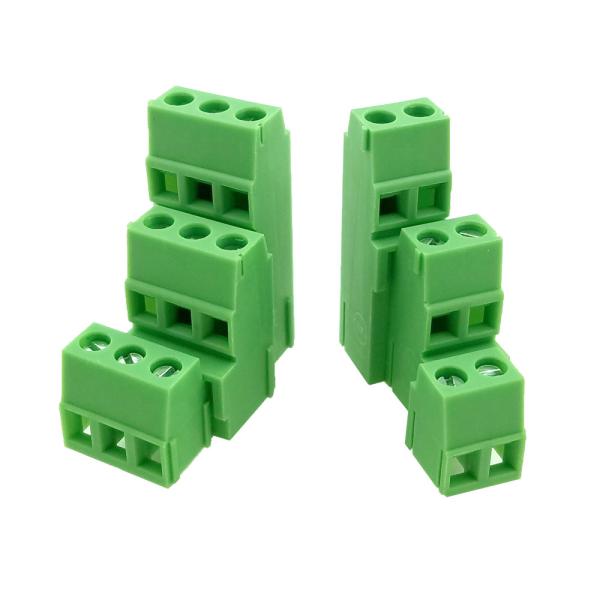 5.08mm / 5.00mm Pitch PCB 3 Row Screw Terminal Blocks 2pin 3pin Jointable
