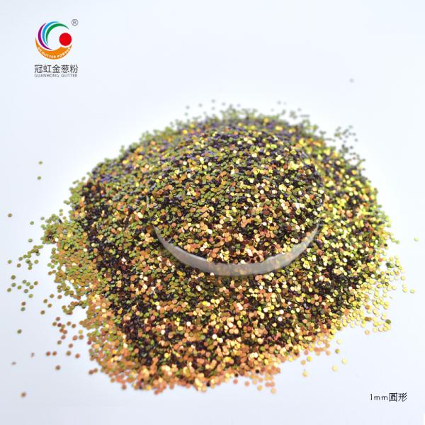 Chunky Round Chameleon Glitter Mix Loose Cosmetic Glitter Bulk 1mm 2mm 3mm