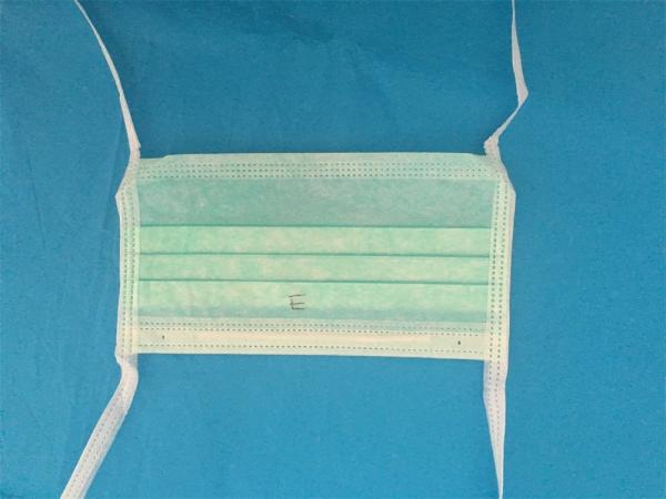 2 ply tie-on Non-woven ,green  face mask for doctor  in hospital
