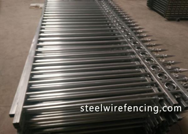 Factory Security Automatic Driveway Gates / Ornamental Metal Railings