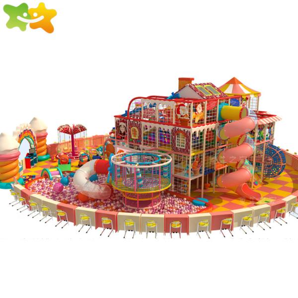 Unique Kids Indoor Playground Equipment With Colorful Candy Theme