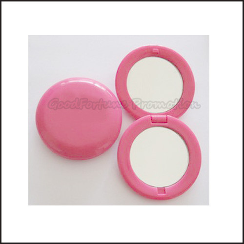 Hot Sale Promotional printed logo portable fold make up dress mirror business gift