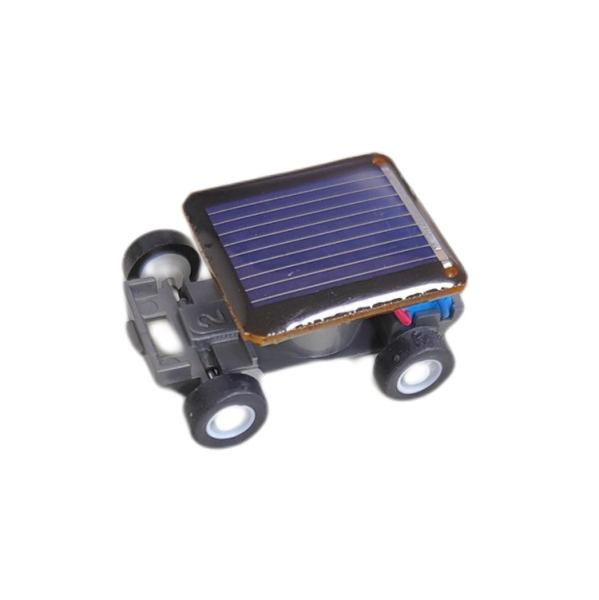 Black Vibratory Educational Solar Panel Small Mini Solar Car Toy for Children Kids