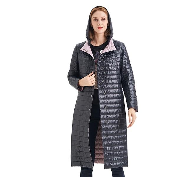 FODARLLOY Manufacturers direct selling winter women's cotton-padded jacket mid-length slim down padded jacket