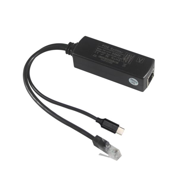 Divididor PoE con salida USB-C para dispositivos no PoE