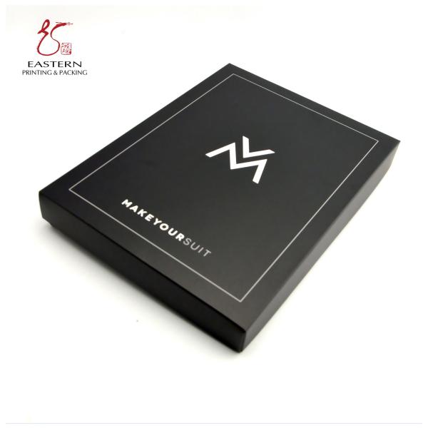 Elegant Black Color 40cm Width 50cm Length T Shirt Packaging Boxes With Lids