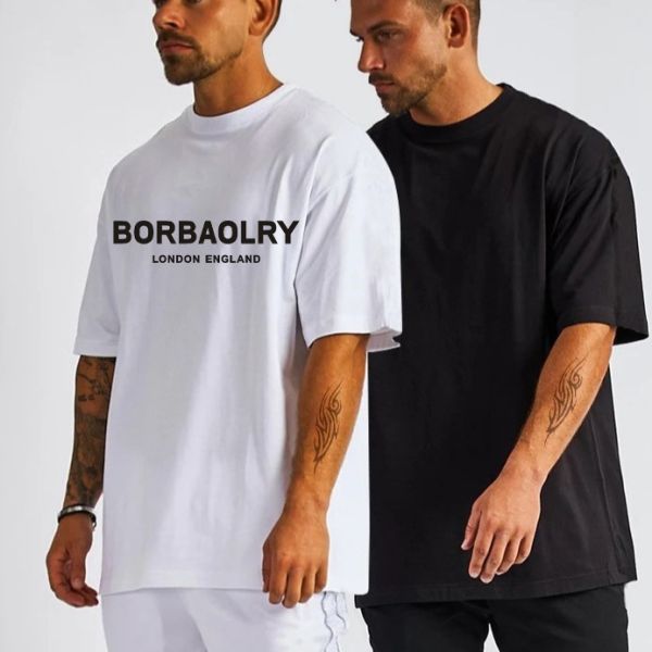 220 Gsm Cotton T Shirt High Quality Drop Shoulder Oversized T-shirt Wholesale Custom Tshirts for Men