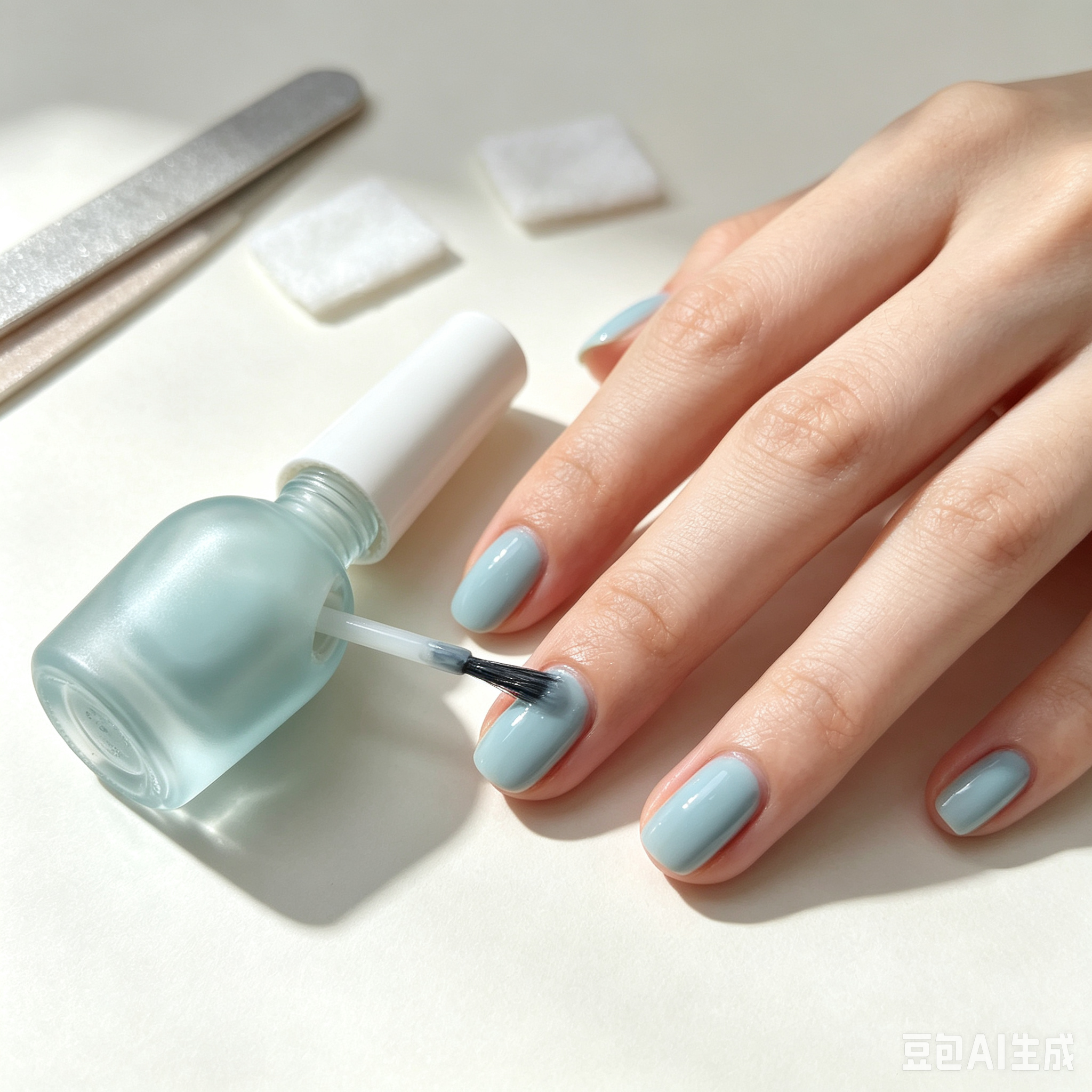 Matte Glass Nail Polish Solution Bottles with Screw Cap Logo Printing 5ml Prop Clearing Brush Packaging