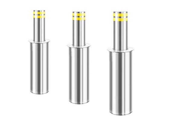Brushed Finishing SUS304 Hydraulic Rising Bollards 600mm Rising Height